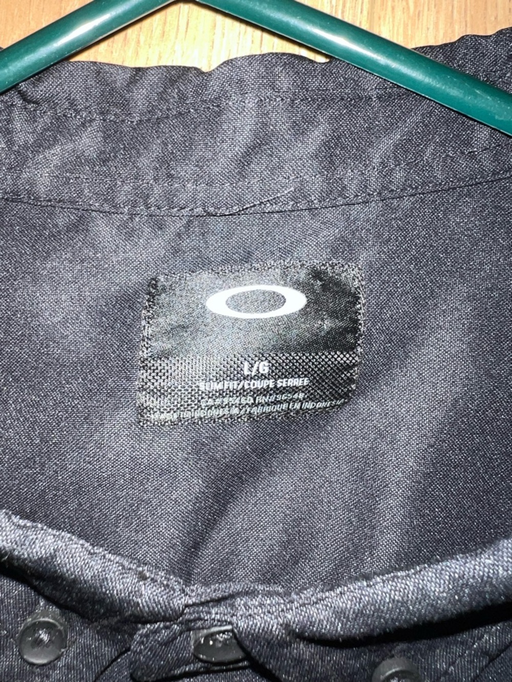 Oakley Black Long-Sleeve Button-Down Shirt - Picture 2 of 3